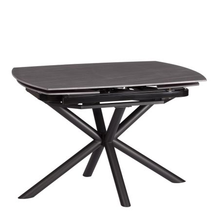 Стол кухонный раздвижной прямоугольный 1,2х0,8 м темно-серый/черный Винстон (21857) бронзовые металлические колокольчики для декора 50 20 10 5 шт