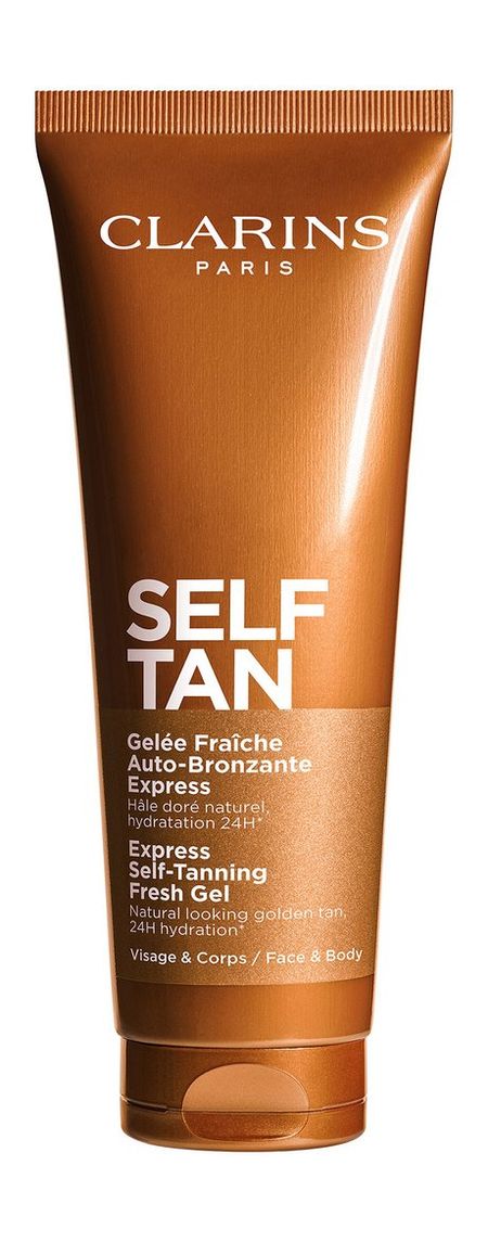 Clarins Self Tan Express Self-Tanning Fresh Gel канцелярские кнопки alltu карамельного а 150 шт