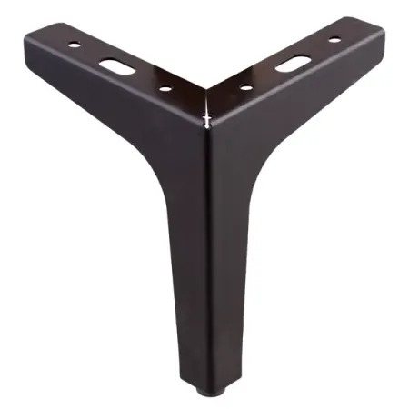 Мебельная ножка фигурная 122 мм высота 150 мм черная полка мебельная фигурная 800х250х18 дуб устричный