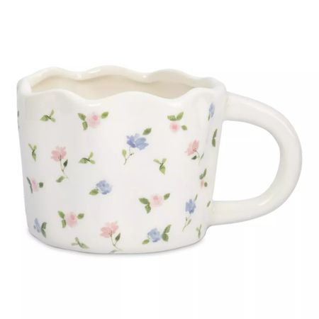 Кружка Anna Lafarg 460 мл молочная Нежные цветы