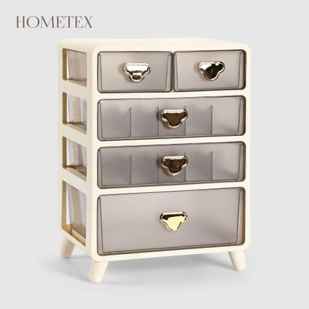 Тумба Hometex для хранения нижнего белья кремовая 34х24,5х47,5 см 6 7 11 сеток складной органайзер для нижнего белья носков с разделителями ящик для хранения одежды дышащая сетчатая сумка для гардероба