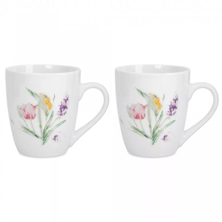 Кружка Anna Lafarg 350 мл 2 шт Акварельные цветы