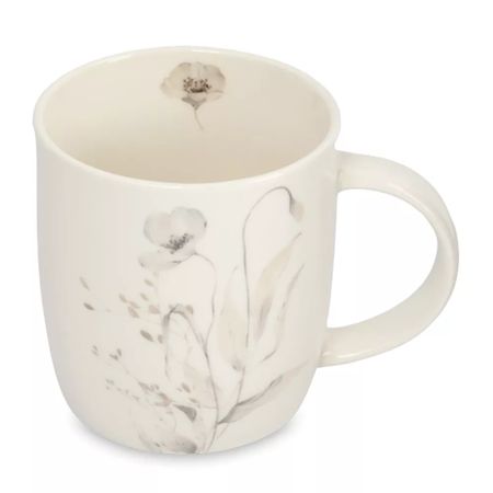 Кружка Anna Lafarg 360 мл молочная полевые цветы