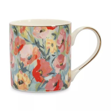 Кружка Anna Lafarg 380 мл акварельные цветы