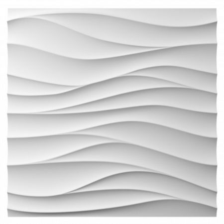 Панель декоративная из экополимера 500х500х15 мм Bello Deco Polymer СП 13 белая 0,25 кв.м