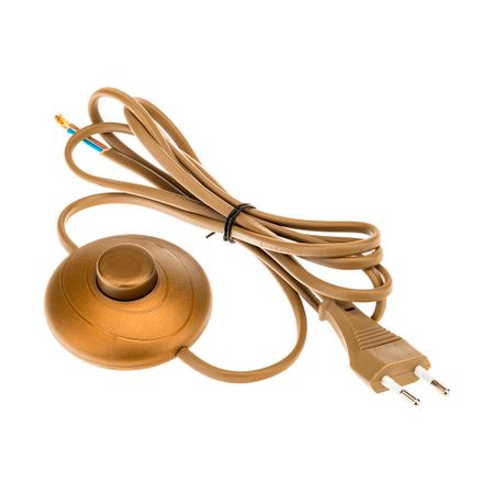 Кабель для светильника Duwi IP20 230 В 2 м с выключателем золото (28581 6) столовых приборов uniturcky из нержавеющей стали розовый золото 24 шт