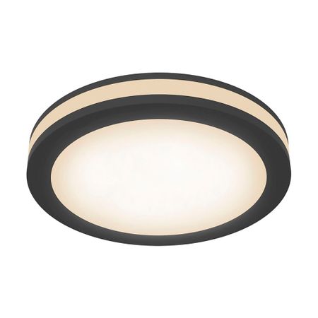 Светильник встраиваемый светодиодный черный 12 Вт 4000К IP20 Maytoni Phanton ДВО (DL303-L12B4K) светильник встраиваемый maytoni phanton 3000k 1x12вт 120° акрил белый