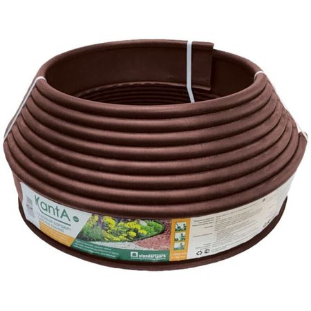 Бордюрная лента Standartpark 0,1х10 м пластиковая коричневая weetisa rgb led лента для декора 24в 10м ws2811