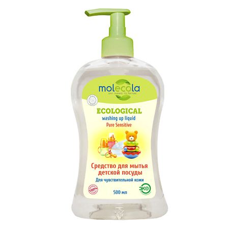 Гель для мытья посуды MOLECOLA Средство для мытья детской посуды Pure Sensitive для чувствительной кожи divedeer pure copper db9 serial port cable