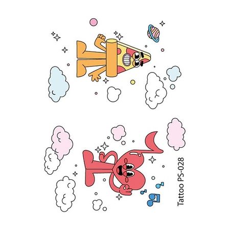 Наклейки для тела ПОЛИСФЕРА Временная переводная татуировка Tattoo PS-028 50 шт прямоугольные наклейки спасибо trytrysee