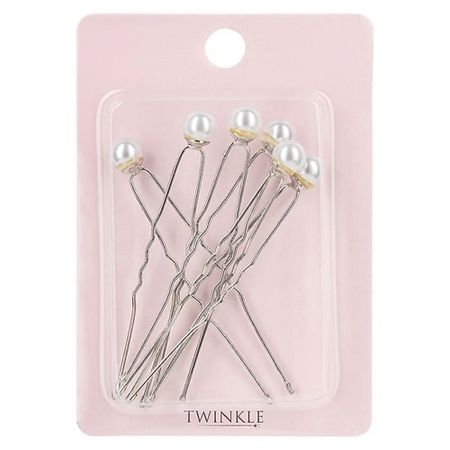 Набор шпилек для волос TWINKLE Шпильки для волос SILVER AND PEARL
