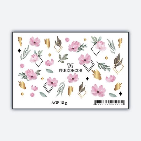 Слайдеры FREEDECOR Слайдер дизайн Фольгированная Аэрография 