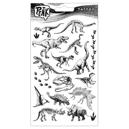 Тату P.INK Наклейки-тату переводные Дино татуировки переводные miss pinky 9 5x5 7
