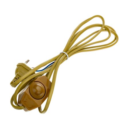 Кабель для светильника Duwi IP20 230 В 2 м с выключателем золото (28577 9) столовых приборов uniturcky из нержавеющей стали розовый золото 24 шт