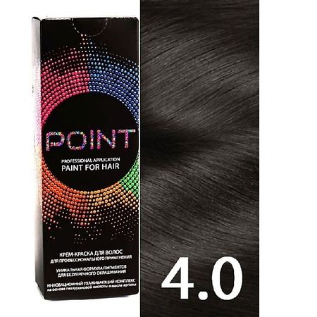Краска для волос TO POINT OP POINT Краска для волос, тон №4.0, Шатен