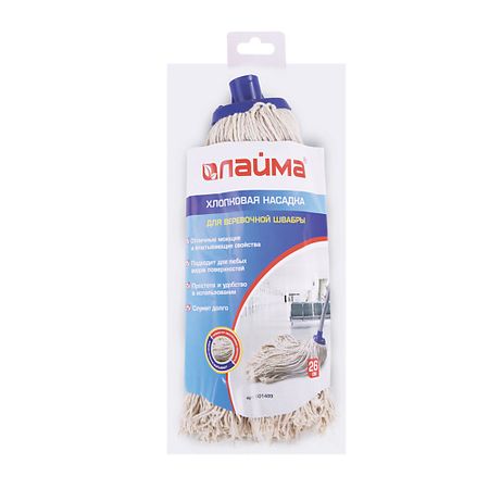 Насадка сменная для швабры LAIMA Насадка МОП для швабры, веревочная