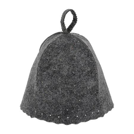 Шапка для бани HOTPOT Шапка для бани и сауны Классика серая шапка женская fishka пепел лиловый р 56 58