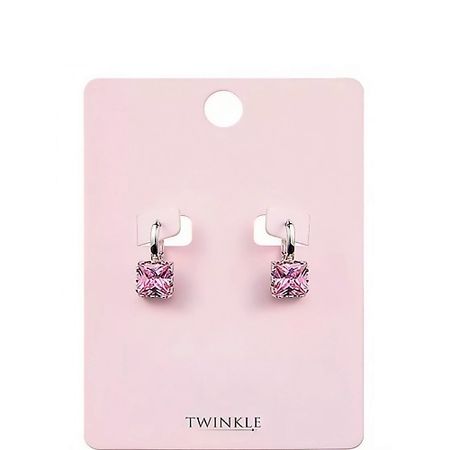 Серьги TWINKLE Серьги Baby Pink Cube