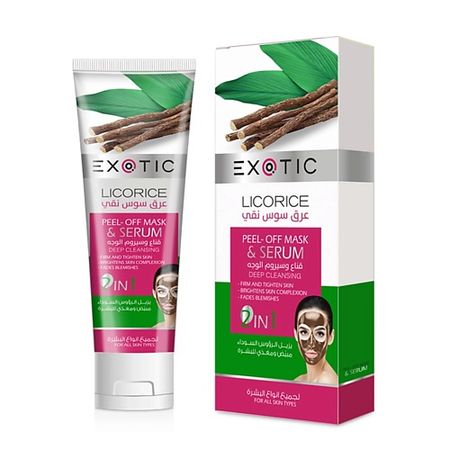 Маска для лица EXOTICMOOD Маска-плёнка и сыворотка для лица 2 в 1 с лакрицей