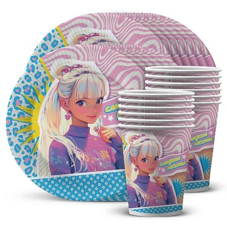 Набор одноразовой посуды ND PLAY Набор посуды для праздника Сладкие мечты одноразовая посуда для детского праздника