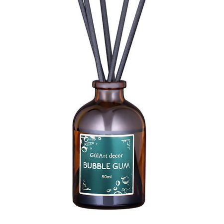 Аромадиффузор GULART DECOR Диффузор ароматизатор для дома парфюм БАББЛ ГАМ диффузор аромата эфирного масла умный bluetooth и wi fi автоматический диффузор аромата 300 мл ароматизатор для дома отеля