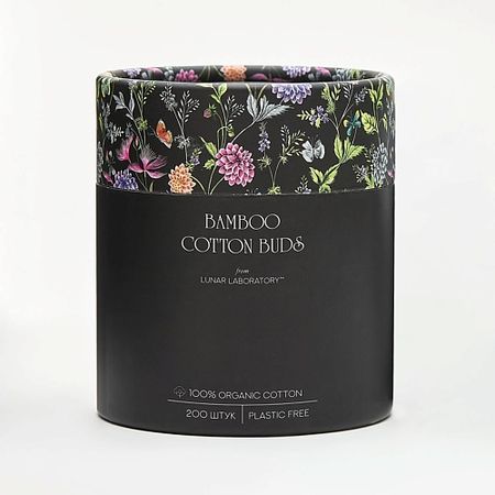 Ватные палочки LUNAR LABORATORY Бамбуковые ватные палочки биоразлагаемые для макияжа ватные палочки я самая 300 шт
