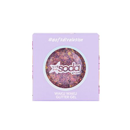 Глиттер SODA Chan Глиттер-гель для лица Waku Waku #softdivalution