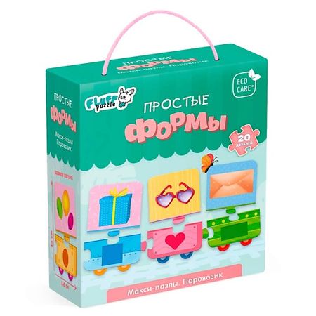 Настольная игра ГЕОДОМ Макси-пазлы Простые формы силиконовые формы для торта kenmty fm150