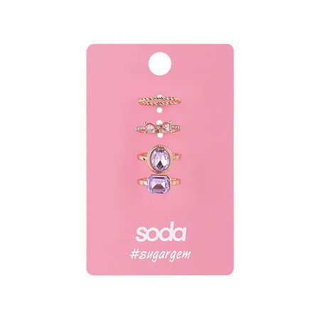 Набор колец SODA Набор колец Purple из 10 шт ферритовых колец huxuan ferrite core