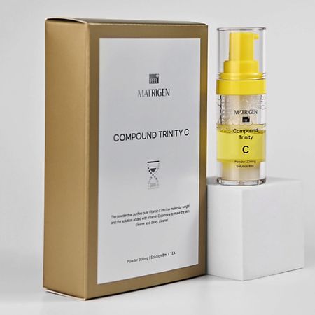 Сыворотка для лица MATRIGEN Двухкомпонентная сыворотка для лица с порошком витамина С Compound Trinity C комплекс эхинацеи витамина c и zn zdravcity здравсити саше 2г 10шт