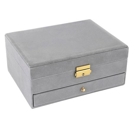 Кейс TWINKLE Кейс для украшений Large Gray лазерные пакеты для хранения украшений