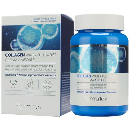 Крем для лица FARMSTAY Крем для лица Ампульный с коллагеном Collagen Water Full Moist Cream Ampoule