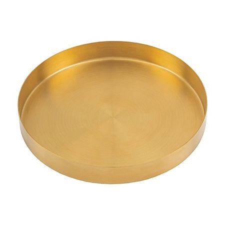 Поднос LETOILE HOME Поднос круглый металлический золотой