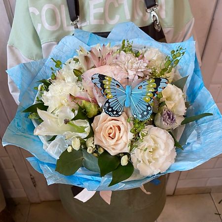 Букет живых цветов ОРХИДЕЯ Голубые мечты кварцевые кристаллы wei hong голубые