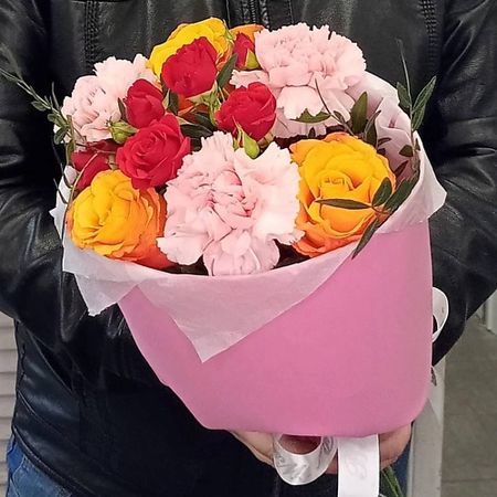 Букет живых цветов ВОРНИКОВ - БУКЕТЫ VORNIKOV BOUQUETS Букет с розами Райское наслаждение винтажные наклейки с розами tiamech