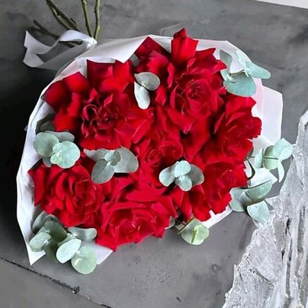 Букет живых цветов SWEET SOFI СТУДИЯ ЦВЕТОВ Стильный букет красная французская роза