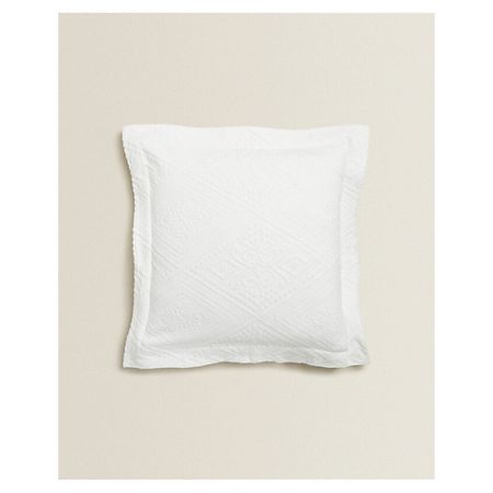 Наволочка ZARA HOME Наволочка хлопковая с геометрическим дизайном 50 x 50 см декоративная наволочка medicci home 45x45см