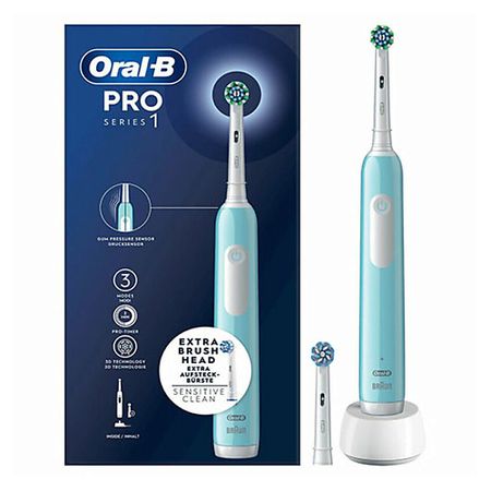 Электрическая зубная щетка ORAL-B Электрическая зубная щетка Pro Series 1 + 2 насадки фен щетка вращающаяся brayer br3132 1200вт 4 насадки