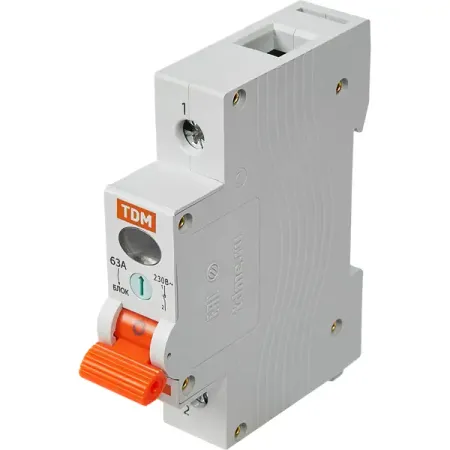 Выключатель нагрузки TDM Electric ВН-32 1P 63 А hidance usb резистор нагрузки 5в 1 2 3а