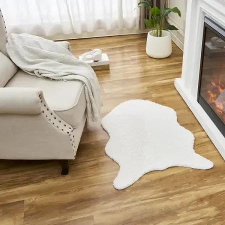 Ковер-шкура Teddy 60x90 см полиэстер цвет белая пеленки хорошка 60x90 см 10 шт