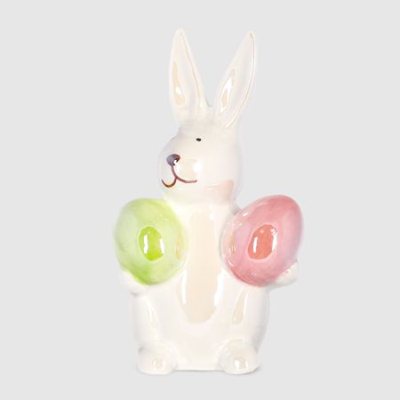 Кролик Crocus с 2 яйцами керамика 8,2x6x13,5 см