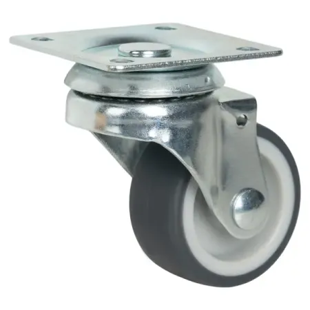 Мебельный ролик поворотный без тормоза 40 мм до 30 кг цвет серый