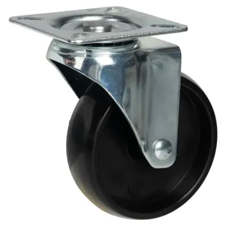 Мебельный ролик поворотный без тормоза 75 мм до 50 кг цвет черный 2 х пружина листового тормоза цепи haishine для husqvarna