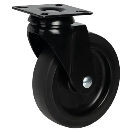 Мебельный ролик поворотный без тормоза 100 мм до 61 кг цвет черный 2 х пружина листового тормоза цепи haishine для husqvarna