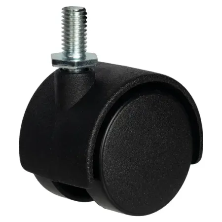 Мебельный ролик поворотный без тормоза 40 мм до 25 кг цвет черный hafele ролик мебельный без тормоза нагрузка 50 кг 661 05 330