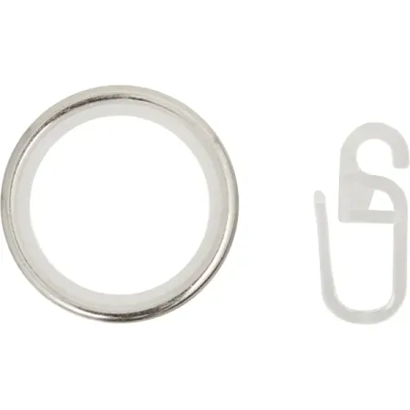 Кольцо с крючком металл цвет хром 20 см 10 шт крючки для вешалок пластиковые металл 30 шт