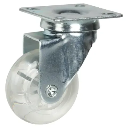 Мебельный ролик поворотный без тормоза 50 мм до 30 кг цвет прозрачный hafele ролик мебельный без тормоза нагрузка 50 кг 661 05 330