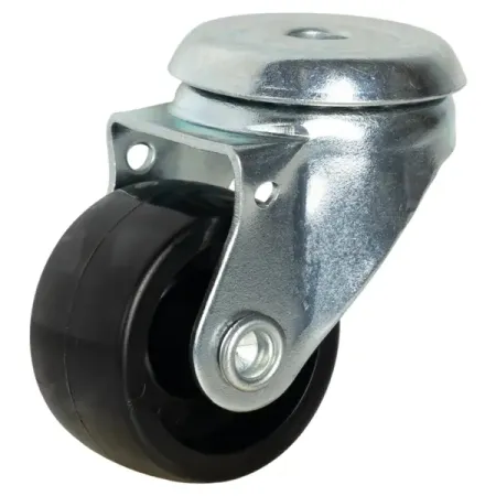 Мебельный ролик поворотный без тормоза 30 мм до 20 кг цвет серый