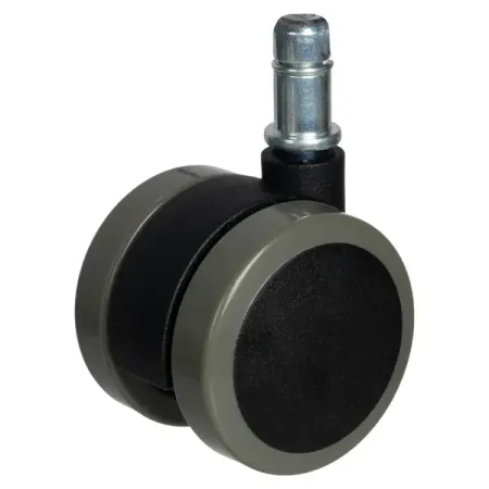 Мебельный ролик поворотный без тормоза 50 мм до 40 кг цвет черный/серый 2 х пружина листового тормоза цепи haishine для husqvarna