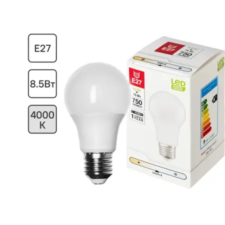 Лампа светодиодная E27 220-240 В 8.5 Вт груша матовая 750 лм нейтральный белый свет керамическая курильница yxymcf с обратным потоком в форме дракона